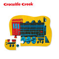 【美國 Crocodile Creek】迷你造型拼圖系列-蒸氣火車(12片)