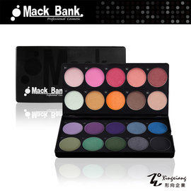 【Mack Bank】M05-02 亮沙 時尚造型 眼影 腮紅 眼影盤 眼影盒 彩盤組(1組共20色) (形向Xingxiang眼彩)
