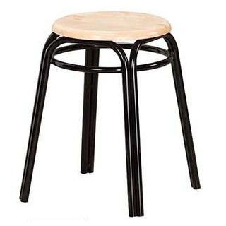 ╭☆雪之屋☆╯烤黑加圈雙管椅~原木/造型椅/餐椅/板凳X606-06
