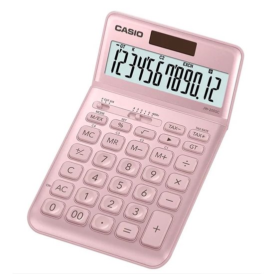 《☆享亮商城☆》JW-200SC-PK 粉紅色 12位數時尚系列計算機 CASIO