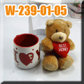 W-239-01-05 卡通熊馬克杯PVC禮盒
