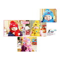 寶貝倉庫~秋冬季-韓版-兒童帽-寶寶帽子-貓頭鷹套帽+圍巾-幼兒毛線帽-套帽-外出拍照必備-4色可選