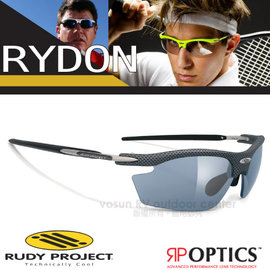 【義大利 Rudy Project】RYDON RP OPTICS 專業抗紫外線鍍銀運動眼鏡.太陽眼鏡.自行車風鏡/UV400防護/SN790914 碳灰色框+黑色鍍銀片