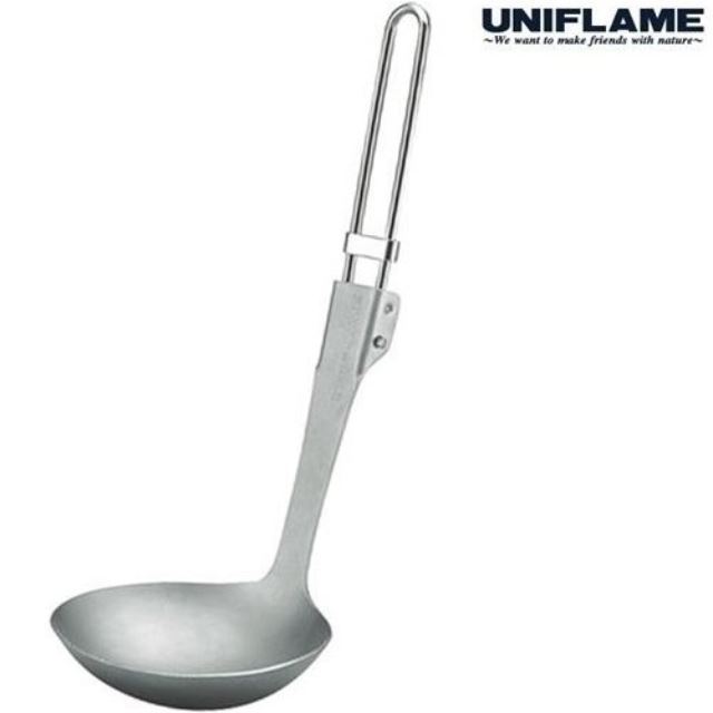 UNIFLAME 鈦合金折疊湯勺/登山湯匙/Ti Titanium U668177