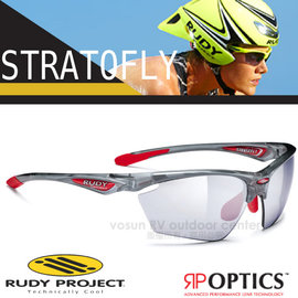 【義大利 Rudy Project】STRATOFLY-RP OPTICS 專業抗紫外線鍍銀運動眼鏡.太陽眼鏡.自行車風鏡/SP230902 半透灰框+黑色鍍銀片