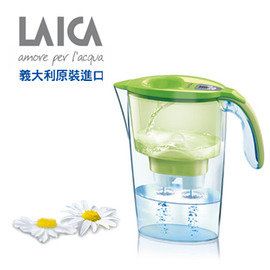 義大利 LAICA - J432H 免掀蓋雙流濾水壺 - 2.25L 席耶娜系列(綠色) ★義大利第一品牌濾水壺