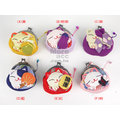 日本正版進口_日系和風 可愛招財貓立體寬版A系列 珠扣包 零錢包 共六款