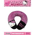車資樂㊣汽車用品【PKTD002P-05】Hello Kitty 粉紅豹紋系列 可愛車用U型枕 護頸枕 頭枕