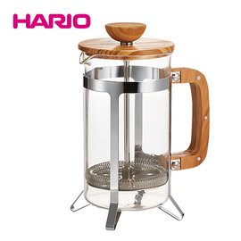 《HARIO》橄欖木濾壓咖啡壺 600ml CPSW-4-OV