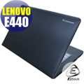 【EZstick】Lenovo ThinkPad E440 系列專用 Carbon黑色立體紋機身貼 (含上蓋及鍵盤週圍) DIY包膜