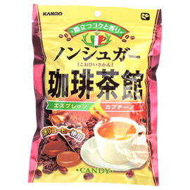 日本KANRO無糖咖啡茶館喉糖3包(80g/包)