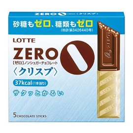 日本樂天無糖LOTTE ZERO無糖巧克力酥3盒(40公克/盒)