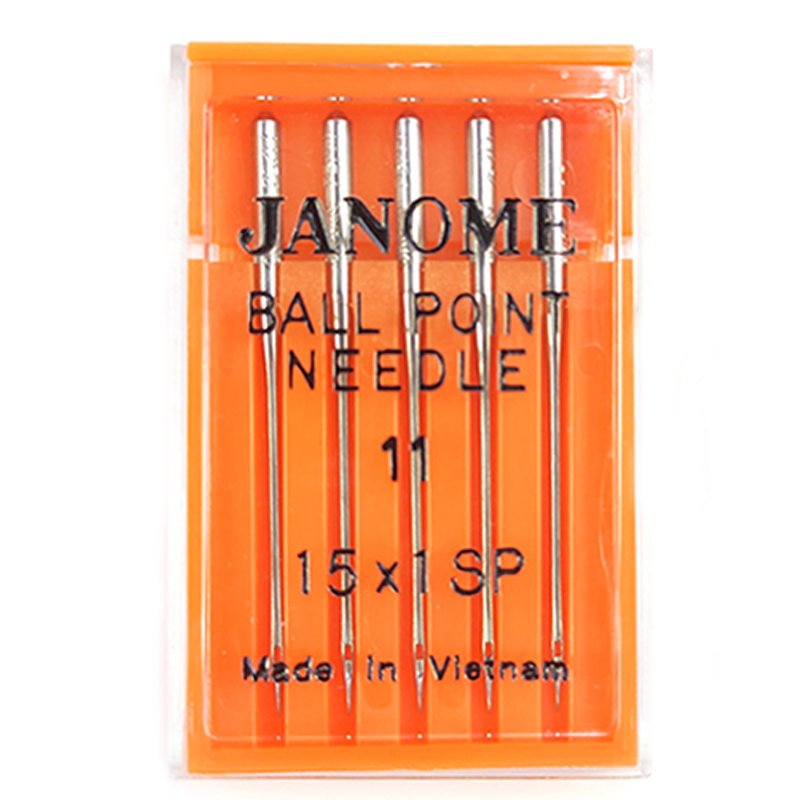 JANOME 原廠 高級 家用車針 SP圓針 11號(適合彈性布、針織布、一般棉布)各廠牌縫紉機皆可用