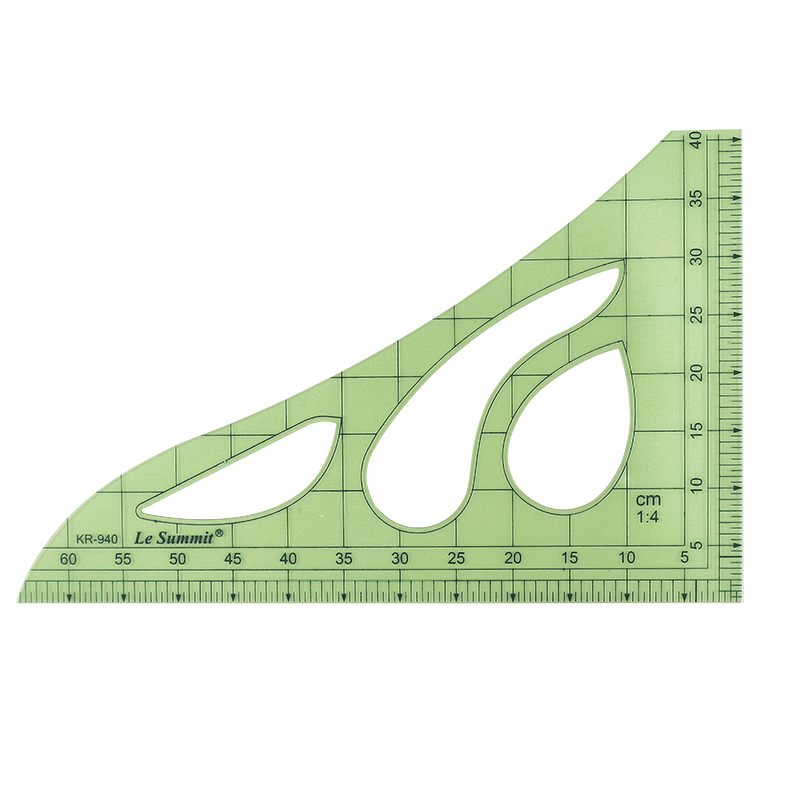 1 4 三角縮尺洋裁製衣製圖專用四分之一三角尺kr 940 Pchome 商店街