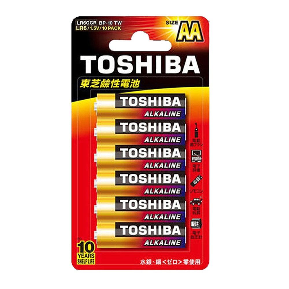 LR6GCR BP-10 TWLR6/1.5V/10 PACKSIZEAATOSHIBA東芝鹼性電池TOSHIBAALKALINE10YEARSSHELF LIFETOSHIBAALKALINETOSHIBAALKALINETOSHIBAALKALINETOSHIBAALKALINETOSHIBAALKALINE水銀ゼロ使用