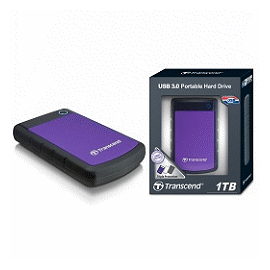 創見USB 3.0,2.5吋1TB,軍規防震(3層抗震系統) 硬碟 TS1TSJ25H3P