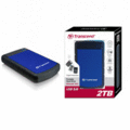 創見USB 3.0,2.5吋2TB,軍規防震(3層抗震系統)藍 硬碟 TS2TSJ25H3B