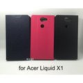 ＊PHONE寶＊Acer Liquid X1商務側翻皮套 可站立皮套 保護套 保護殼(含保護貼)