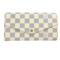 Juliet茱麗葉精品 Louis Vuitton LV N63208 熱銷款發財包白棋盤格紋扣式長夾現金價$21,800