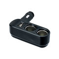 【★優洛帕-汽車用品★】日本CARMATE 1A USB+雙孔直插L型4種可調方式點煙器電源插座擴充器 CZ353
