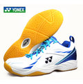 KSport【YONEX 優乃克】 SHB-60U Power Cushion 專業羽球鞋 防滑 耐磨/白藍 Y05
