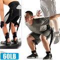 60磅LATEX乳膠彈跳訓練帶(綁腿彈力繩+舉重腰帶) C109-1551(彈力帶拉力繩拉力帶拉力器.擴胸器腳踝美腿機臂力器.運動健身器材)