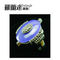 【羅蘭達銀飾】復古系列---天然紫玉髓民族風925純銀戒指-戒圍#12,內徑約1.6CM