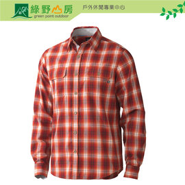 《綠野山房》Marmot 美國 Southside Flannel LS 男款 長袖襯衫 保暖襯衫 休閒 橘色 50580-6624