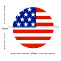 【愛車族購物網】國旗貼紙-圓形 (美國、英國-2款選擇) 6.7 × 6.7 cm