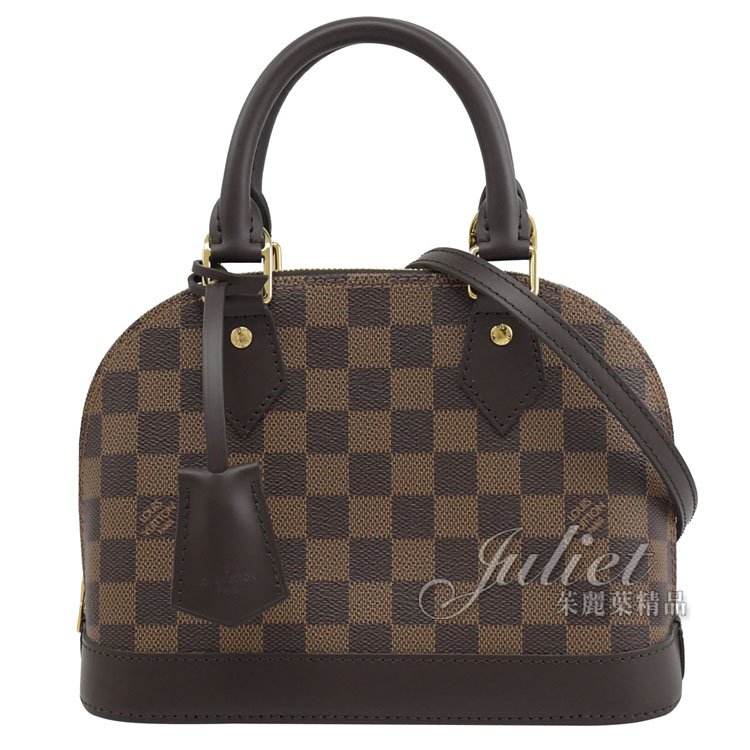 Juliet茱麗葉精品 Louis Vuitton LV N41221 ALMA BB 棋盤格紋附背帶小艾瑪包現金價$54,600