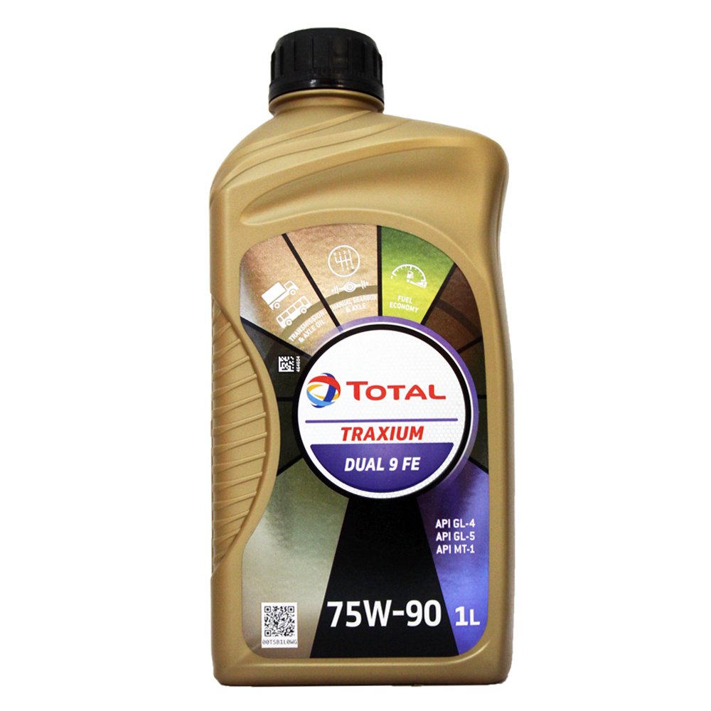 【易油網】TOTAL 75W90 手排合成齒輪油 TRAXIUM DUAL 9FE
