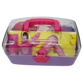 梳妝品+收納盒 BE2012 小女生扮家家酒化妝組/一個入{促350} 玩具箱~創BE2012