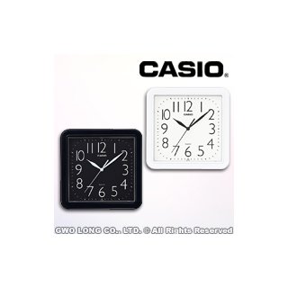 國隆手錶專賣店 CASIO 卡西歐 IQ-02 方型 簡約掛鐘 黑白兩色 全新品 保固一年 (IQ-02S)