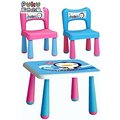 @企鵝寶貝@ PUKU 藍色企鵝 彩虹糖果桌椅組(一桌二椅) 可當遊戲桌.書寫桌