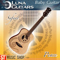 ST Music Shop★美國LUNA Safari系列民謠小吉他（和平Peace）mini guitar／baby 3/4木吉他／附原廠琴袋~免運費