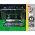 兔籠/兔窩/白鐵折疊鐵線籠/2尺/寵物籠/不鏽鋼/不銹鋼/寵物窩【空間特工】