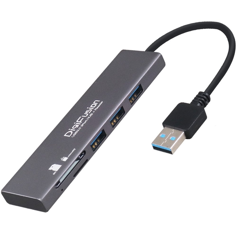 DigiFusion 伽利略 HS088-A USB 3.0 3埠 HUB + SD/Micro SD 讀卡機