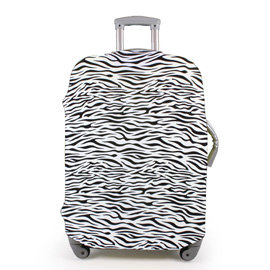 斑馬紋-20吋行李箱防污保護套一個(18-21吋行李箱適用)