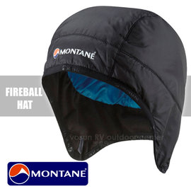 【英國 Montane】FireBall Primaloft 極輕量火球防潑水科技羽絨保暖帽(附收納袋/僅34g)/防風透氣護耳帽(非 OR SmartWool)_ HFIHA 尊爵黑
