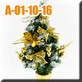 A-01-10-16 聖誕花盆50cm(金色)
