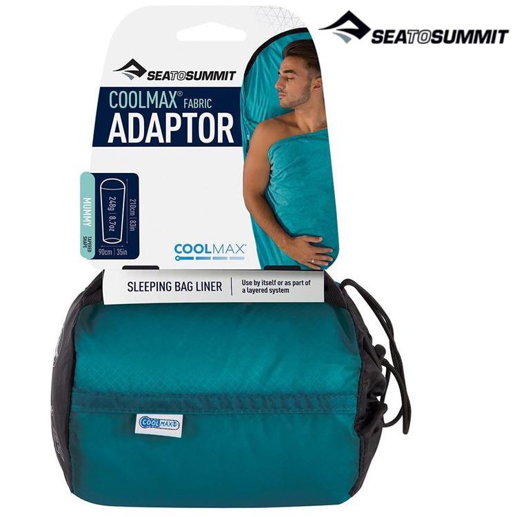 Sea to Summit CoolMax Adaptor Liner 涼爽型恆溫睡袋內套 STSACMAXAQ 水藍