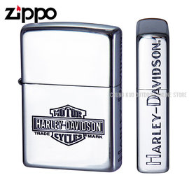 【詮國】Zippo 日系經典打火機 - Harley Davidson 哈雷 - 註冊標款 - 三面蝕刻銀款 / HDP-42 / ZP537