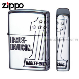 【詮國】Zippo 日系經典打火機 - Harley Davidson 哈雷 - 三面蝕刻款 / HDP-35 / ZP379