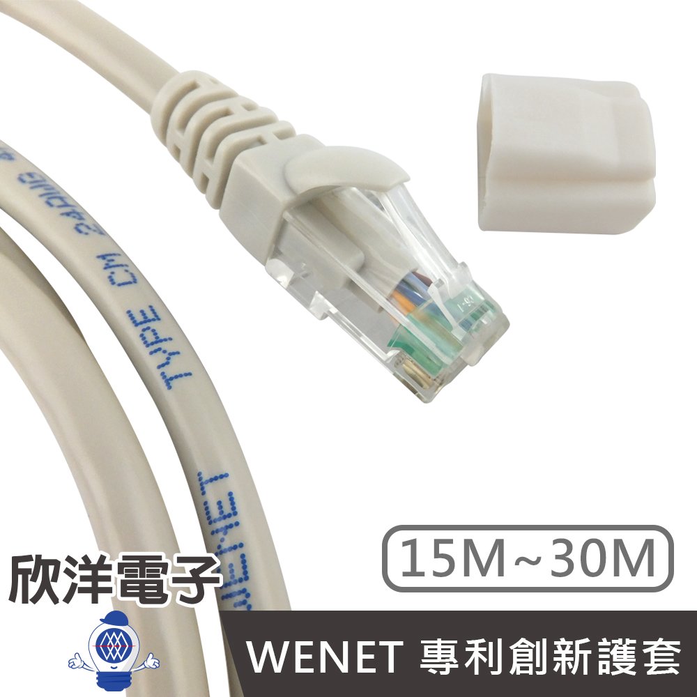 ※ 欣洋電子 ※ Twinnet Cat.6 超高速網路線 15M / 15米 附測試報告(含頭) 台灣製造(02-01-2015) RJ45 8P8C