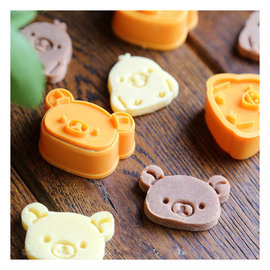 超萌拉拉熊手工餅乾模型 3個/組 拉拉熊/小雞 卡通 模具 切模 壓模 烘培DIY模具 翻糖壓模 黏土壓模 小熊巧克力模