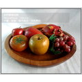 【自然屋精】印尼進口老柚木造型圓盤，水果盤，原木盤，圓形盤，長型盤-自然色