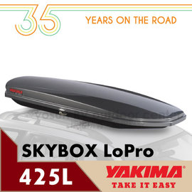 【美國 YAKIMA】SkyBox LoPro 超薄流線型天空行李箱/左右雙開425L.附SKS鎖心.適用市面上大部份行李橫桿/7319 鈦金屬色
