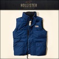 美國百分百【全新真品】Hollister Co. HCO 男 海鷗 背心 鋪棉 外套 無袖 刷毛 藍色 M號 E703