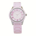 MANGO 可愛風氣陶瓷時尚優質腕錶-粉紅-MA6621L-10