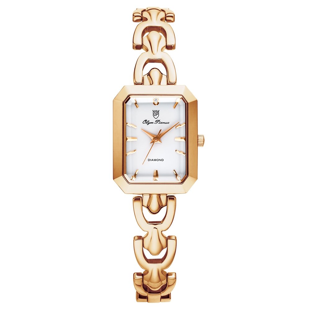 MANGO 可愛晶鑽陶瓷時尚優質腕錶-粉紅-MA6622L-10